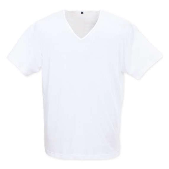 大きいサイズ メンズ Heatchanger 半袖 V Tシャツ ホワイト 1249-4360-1 ...