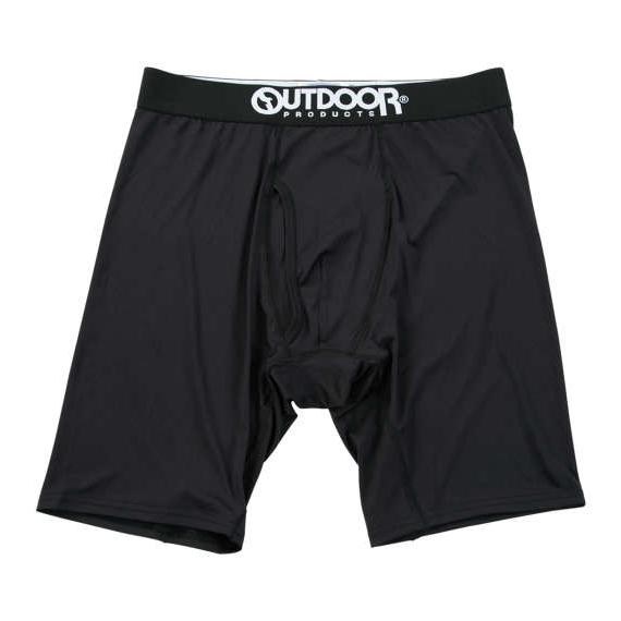 大きいサイズ メンズ OUTDOOR PRODUCTS ポリエステルベア天ロング ボクサーパンツ ブ...