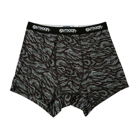大きいサイズ メンズ OUTDOOR PRODUCTS ポリエステルベア天タイガーカモ柄 ボクサーパ...