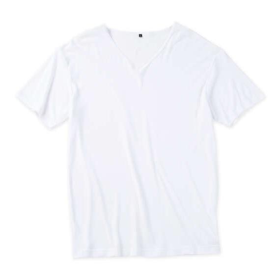 大きいサイズ メンズ まるで着る冷蔵庫 Vネック 半袖 Tシャツ ホワイト 1249-6230-1 ...