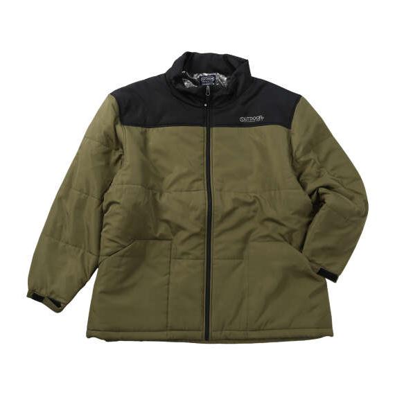 大きいサイズ メンズ OUTDOOR PRODUCTS タフタ裏アルミ 中綿 キルト ジャケット カ...