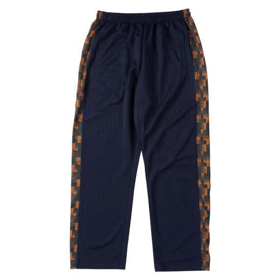 大きいサイズ メンズ Mc.S.P ハーフトーンドット切替 ジャージ パンツ ネイビー×オレンジ 1...
