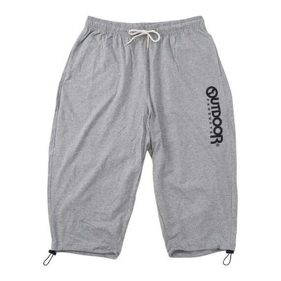 大きいサイズ メンズ OUTDOOR PRODUCTS 天竺 クロップド パンツ グレー 1254-...