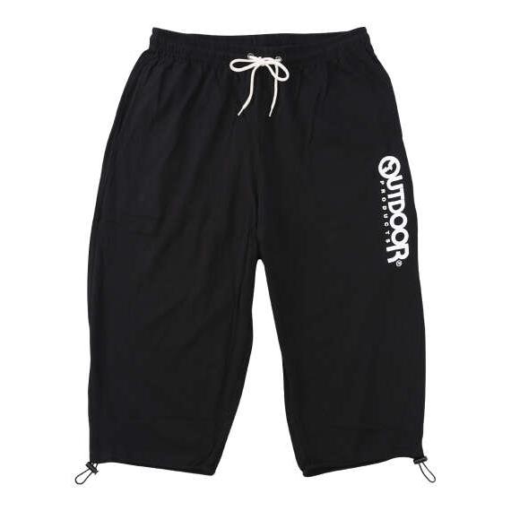 大きいサイズ メンズ OUTDOOR PRODUCTS 天竺 クロップド パンツ ブラック 1254...
