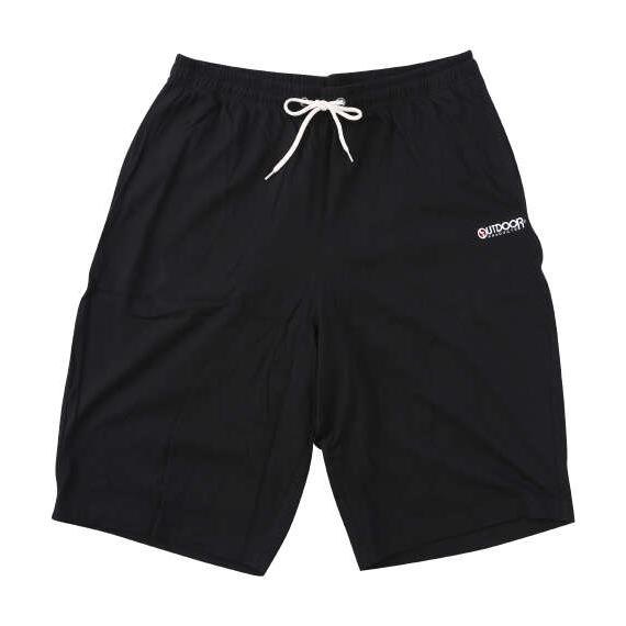 大きいサイズ メンズ OUTDOOR PRODUCTS 天竺 ハーフパンツ ブラック 1254-62...