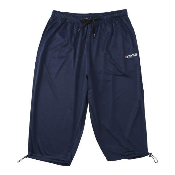 大きいサイズ メンズ OUTDOOR PRODUCTS DRYメッシュ クロップド パンツ ネイビー...