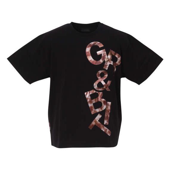 大きいサイズ メンズ in the attic &amp;ロゴエンボス箔シート 半袖 Tシャツ ブラック 1...