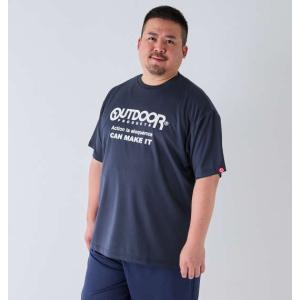 大きいサイズ メンズ OUTDOOR PRODUCTS DRY メッシュ 半袖 Tシャツ ネイビー 1258-4220-3 3L 4L 5L 6L 7L 8L｜bmo