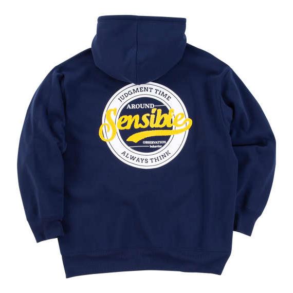 大きいサイズ メンズ BEAUMERE 裏起毛 フルジップ パーカー ネイビー 1258-4367-...