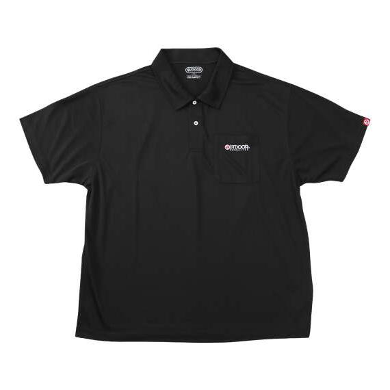 大きいサイズ メンズ OUTDOOR PRODUCTS DRYメッシュ 半袖 ポロシャツ ブラック ...