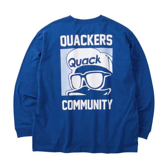 大きいサイズ メンズ b-one-soul DUCK DUDEスクエアプリント 長袖 Tシャツ ロイ...