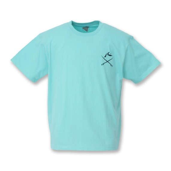 大きいサイズ メンズ RUSTY プリント 半袖 Tシャツ ミント 1268-0273-1 3L 4...