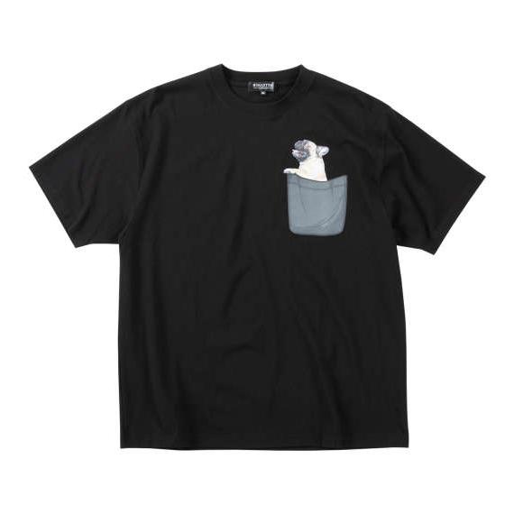 大きいサイズ メンズ RIMASTER VISION 天竺 トリックアート 半袖 Tシャツ ブラック...