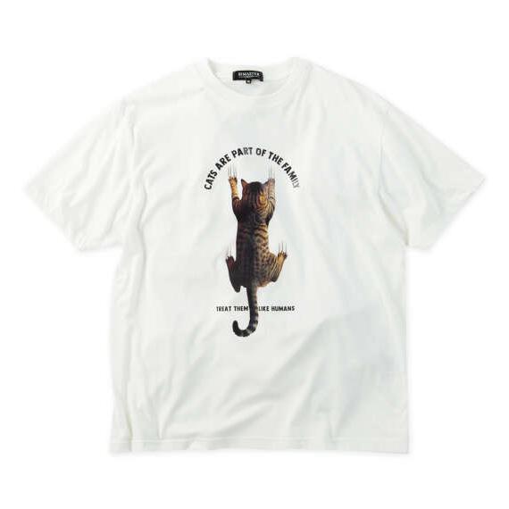 大きいサイズ メンズ RIMASTER VISION 天竺トリックアート 半袖 Tシャツ ホワイト ...