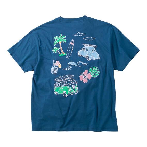 大きいサイズ メンズ VOLKSWAGEN 天竺 半袖 Tシャツ オリエンタルブルー 1268-62...
