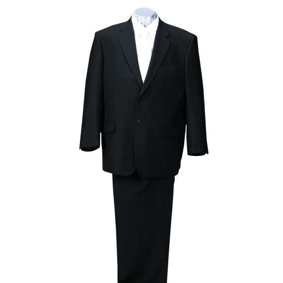 大きいサイズ メンズ MANCHES シングル 2ツ釦 礼服 ブラック 1272-3303-1 3L...