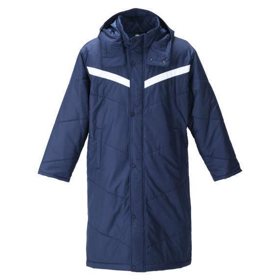 大きいサイズ メンズ UMBRO ロング パデッド コート ネイビー 1273-1340-1 2L ...
