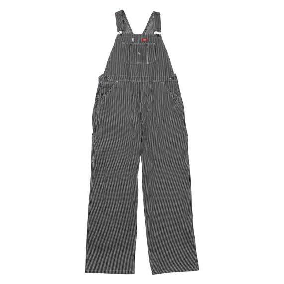 大きいサイズ メンズ DICKIES 83297 ヒッコリー ストライプ ビブ オーバーオール ヒッ...