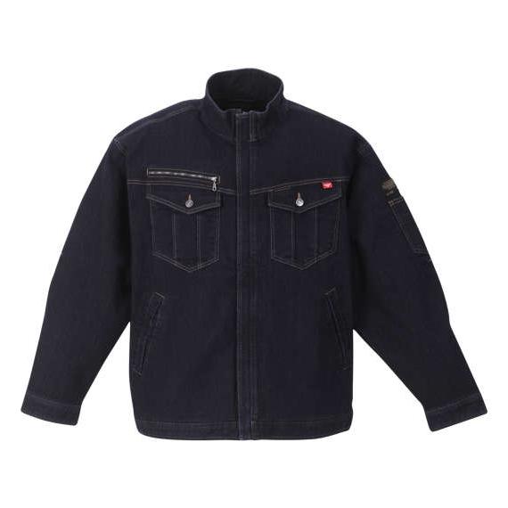 大きいサイズ メンズ FORECAST 激ラク デニム ブルゾン ネイビー 1276-3211-1 ...