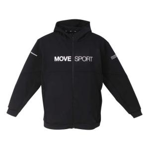 大きいサイズ メンズ MOVESPORT S.F.TECH フルジップ フーディー ブラック 1276-4100-2 3L 4L 5L 6L