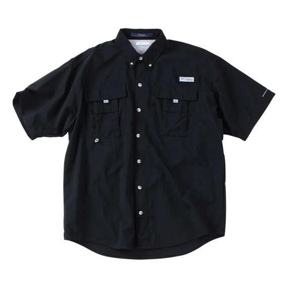 大きいサイズ メンズ Columbia バハマ ショートスリーブ シャツ ブラック 1277-321...