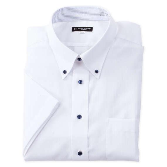 大きいサイズ メンズ HIROKO KOSHINO HOMME B.D 半袖 シャツ ホワイト 12...