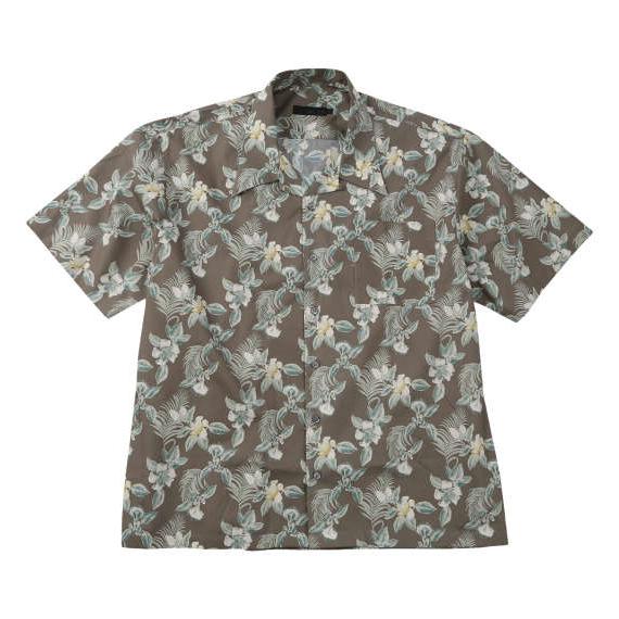 大きいサイズ メンズ Mc.S.P アロハ ブロード オープンカラー 半袖 シャツ グレー 1277...