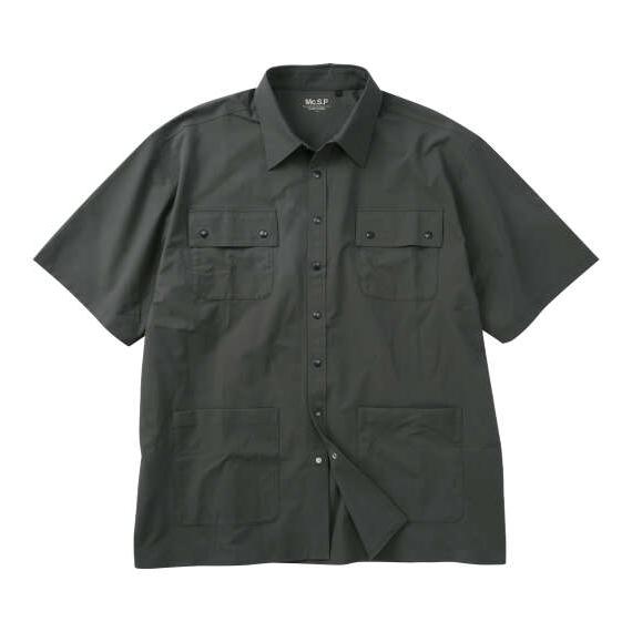 大きいサイズ メンズ Mc.S.P  半袖 ユーティリティー シャツ グレー 1277-6265-1...