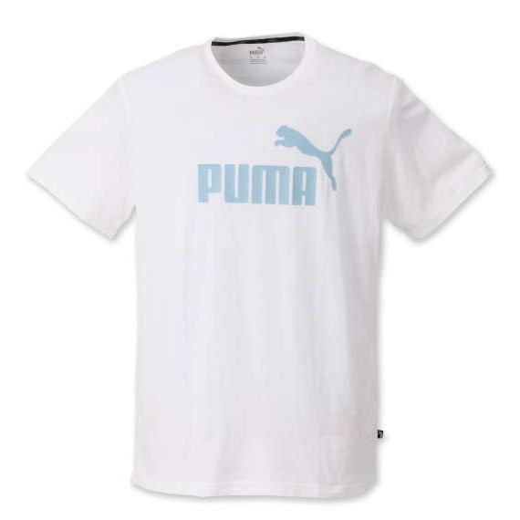 大きいサイズ メンズ PUMA エッセンシャル ロゴ 半袖 Tシャツ プーマホワイト 1278-02...