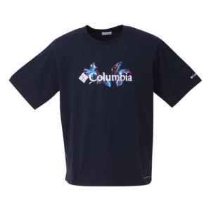 大きいサイズ メンズ Columbia Men's Sun Trek グラフィック ショートスリーブ Tシャツ カレッジネイビー 1278-2271-2 1X 2X 3X 4X 5X 6X｜bmo