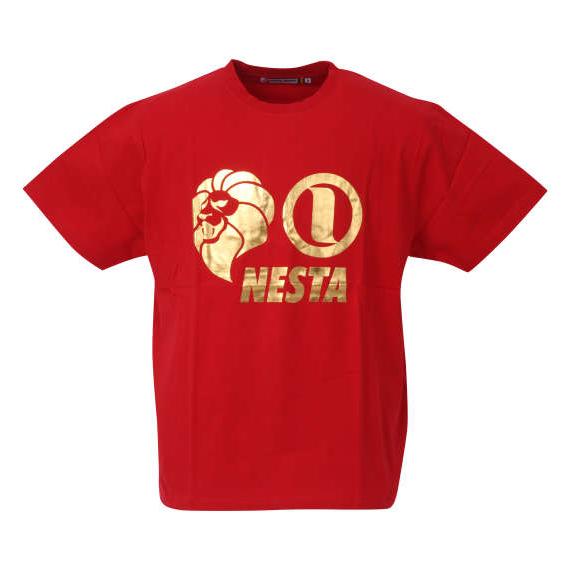 大きいサイズ メンズ NESTA BRAND 天竺 半袖 Tシャツ レッド 1278-3565-3 ...