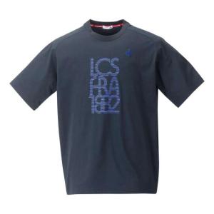 大きいサイズ メンズ LE COQ SPORTIF ヘランカサンスクリーン 半袖 Tシャツ ネイビー 1278-4220-2 3L 4L 5L 6L｜bmo