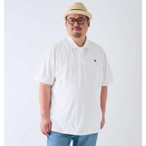 大きいサイズ メンズ POLO BCS ワンポイント刺繍 半袖 ポロシャツ ホワイト 1278-4274-1 3L 4L 5L 6L 8L｜bmo