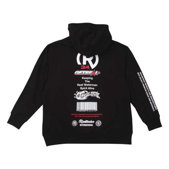 大きいサイズ メンズ RealBvoice BARCODE 裏毛 フルジップ パーカー ブラック 1...