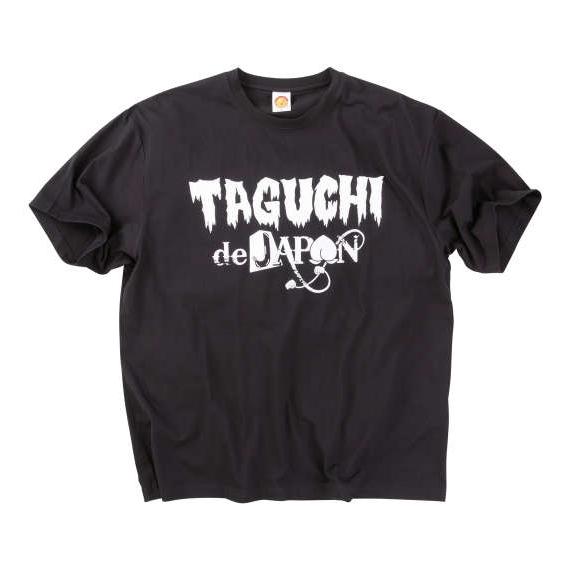 大きいサイズ メンズ 新日本プロレス 田口隆佑「タグチdeジャパン」 半袖 Tシャツ ブラック 12...