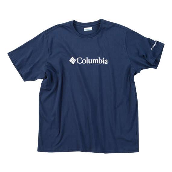 大きいサイズ メンズ Columbia ロッカウェイリバーグラフィック 半袖 Tシャツ カレッジネイ...