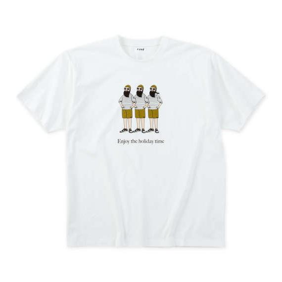 大きいサイズ メンズ FUN for modemdesign ENJOY THE HOLIDAY 半...