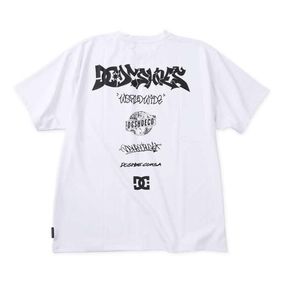 大きいサイズ メンズ DCSHOES 26TECH GRAFFITI 半袖 Tシャツ ホワイト 12...