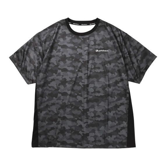 大きいサイズ メンズ Phiten DRY総柄 半袖 Tシャツ ブラック 1278-6235-2 3...
