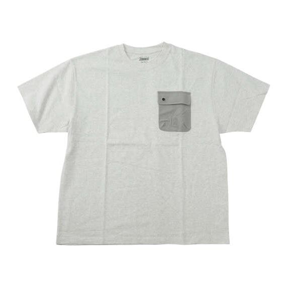 大きいサイズ メンズ Coleman ポケット付 半袖 Tシャツ アイスグレー 1278-6261-...