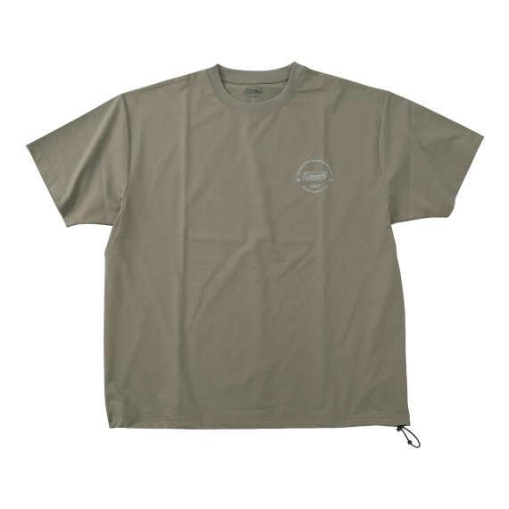 大きいサイズ メンズ Coleman 裾ドローコード 半袖 Tシャツ ベージュ 1278-6262-...