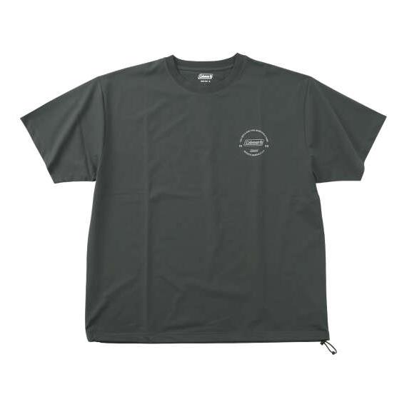 大きいサイズ メンズ Coleman 裾ドローコード 半袖 Tシャツ チャコール 1278-6262...