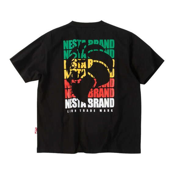 大きいサイズ メンズ NESTA BRAND 天竺 半袖 Tシャツ ブラック 1278-6280-2...
