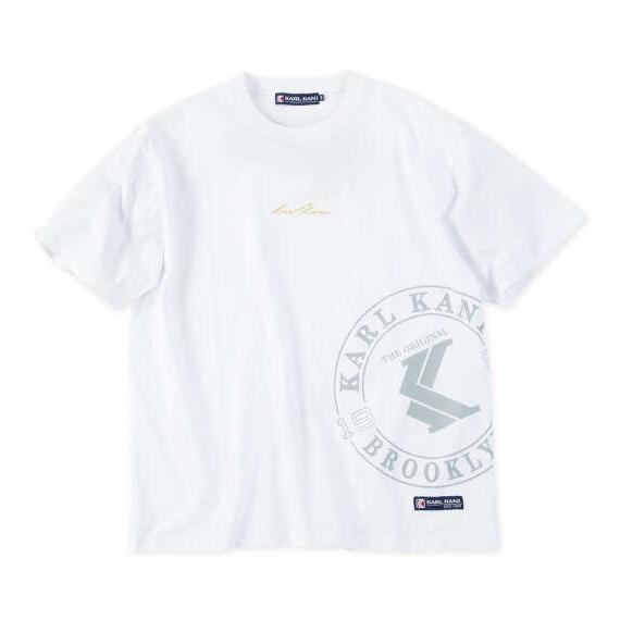 大きいサイズ メンズ KARL KANI 天竺 半袖 Tシャツ ホワイト 1278-6285-1 3...