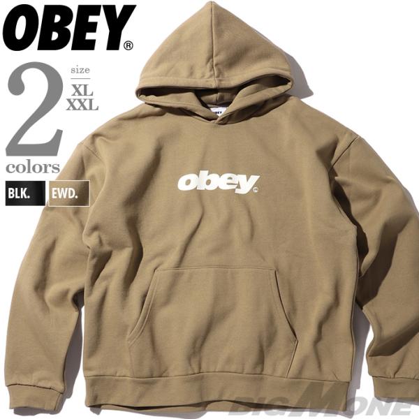 大きいサイズ メンズ OBEY オベイ プリント プルオーバー パーカー USA直輸入 112470...