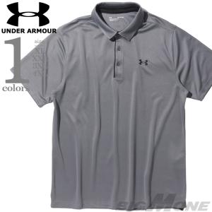 大きいサイズ メンズ UNDER ARMOUR アンダーアーマー 半袖 ゴルフ ポロシャツ TECH POLO USA直輸入 1290140-040｜bmo