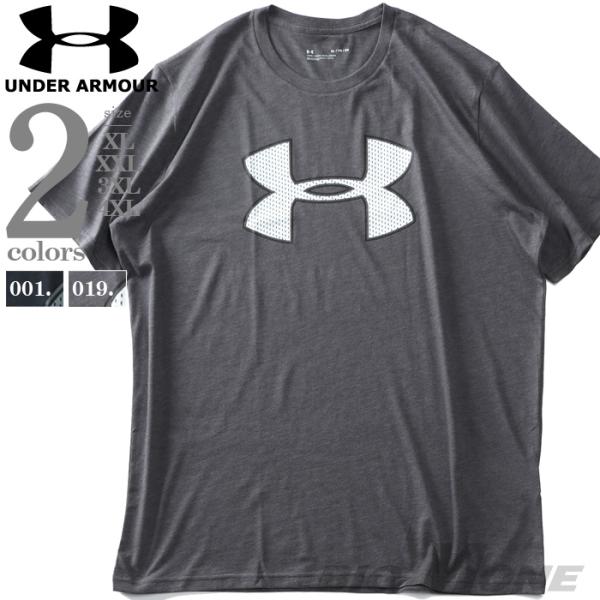 大きいサイズ メンズ UNDER ARMOUR アンダーアーマー ビッグロゴ 半袖 Tシャツ USA...