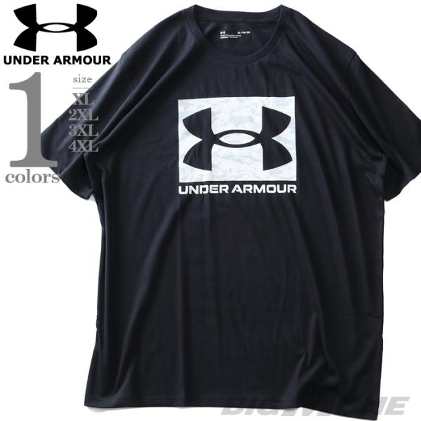 大きいサイズ メンズ UNDER ARMOUR アンダーアーマー ロゴプリント 半袖 Tシャツ AB...