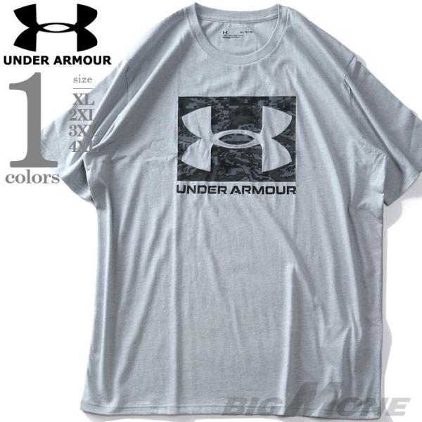 大きいサイズ メンズ UNDER ARMOUR アンダーアーマー ロゴプリント 半袖 Tシャツ AB...