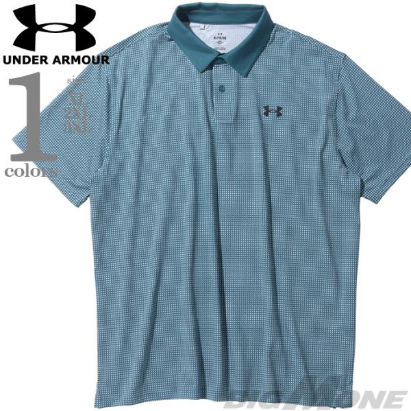 大きいサイズ メンズ UNDER ARMOUR アンダーアーマー 総柄 半袖 ゴルフ ポロシャツ U...